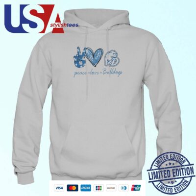 Peace Love Drake Bulldogs Hoodie