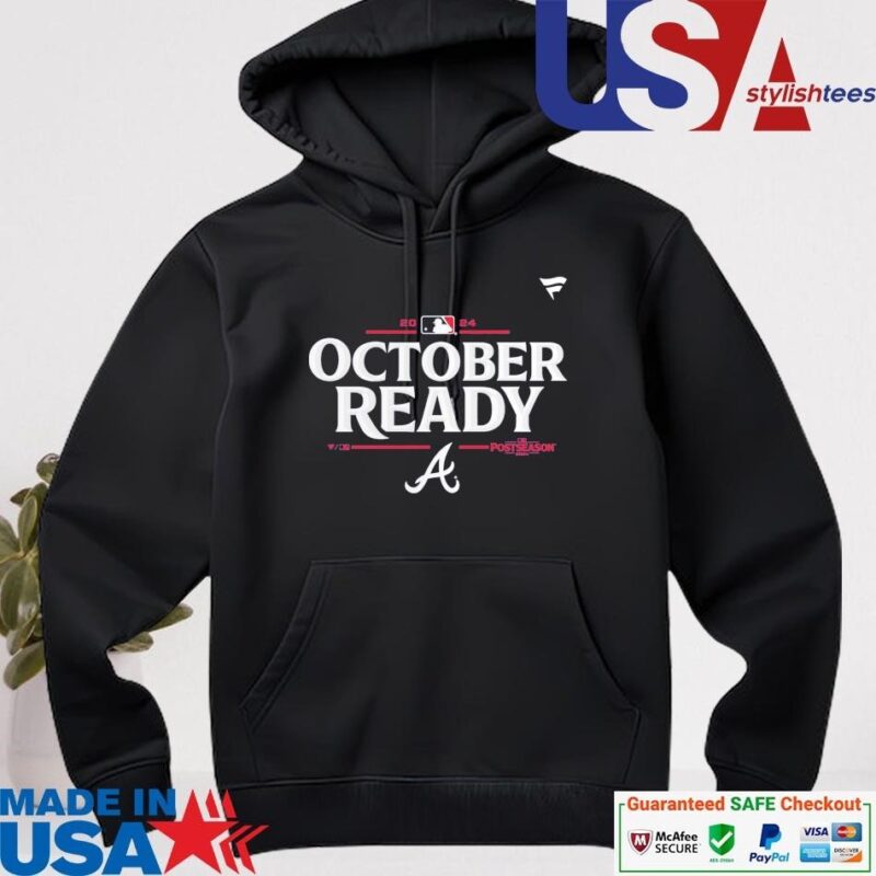 Official Atlanta Braves Fanatics 2024 MLB Postseason Locker Room hoodie