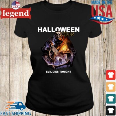 Official Halloween Kills Evil Dies Tonight Shirt Ladies den-min