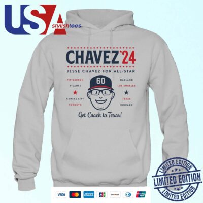 Official Jesse Chavez For All Star Get Coach To Texas Hoodie