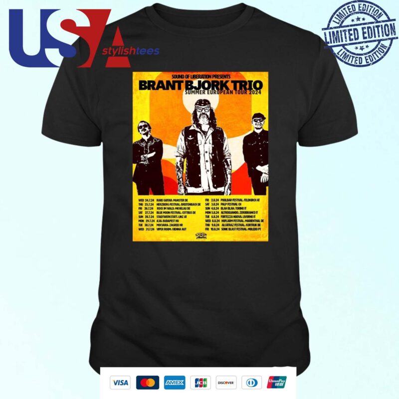 Sound Of Liberation Presents Brant Bjork Trio Summer European Tour 2024 Shirt
