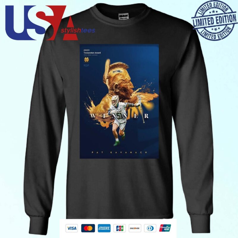 Pat Kavanagh Notre Dame Lacrosse Winner 2024 Tewaaraton Award Sweater