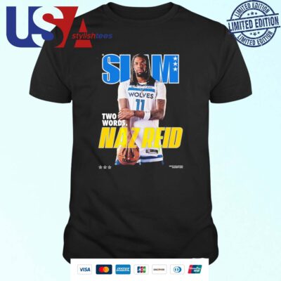 Slam Goods Merch Slam Two Words Naz Reid T-shirt