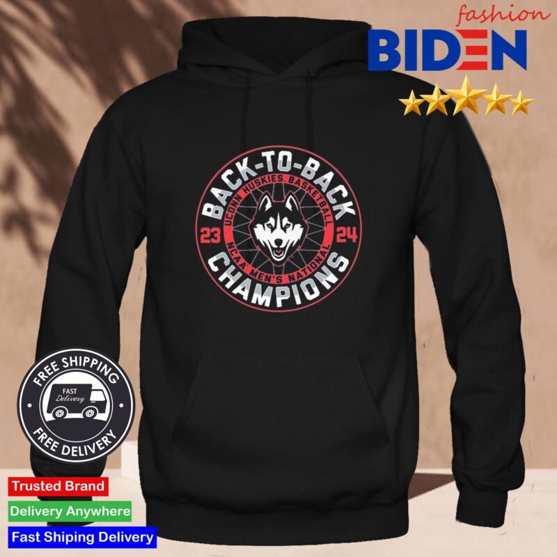 UConn Huskies Back-To-Back NCAA Men's Basketball National Champions Logo Shirt Hoodie Den