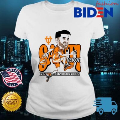 Tennessee Volunteers Baseball Josiah-Jordan James Santi Vescovi Caricature Shirt Bidenfashion ladies trang