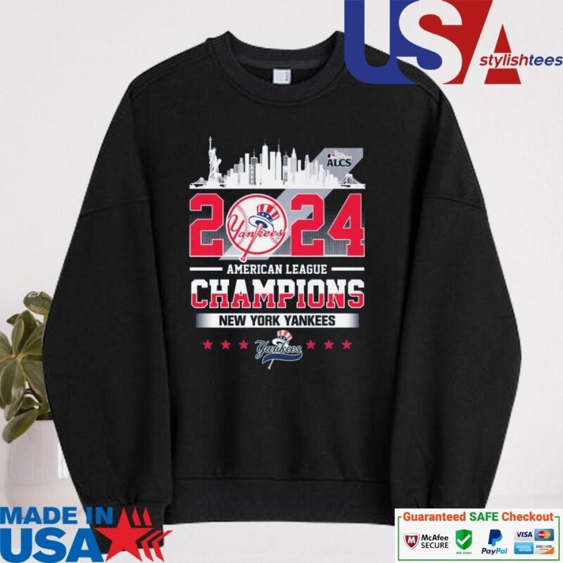 Official ALCS New York Yankees 2024 American League Champions sweater