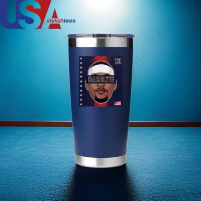 Official Bam Adebayo Bamonte 13 Usa Mug, Tumbler Tumbler 20oz Black