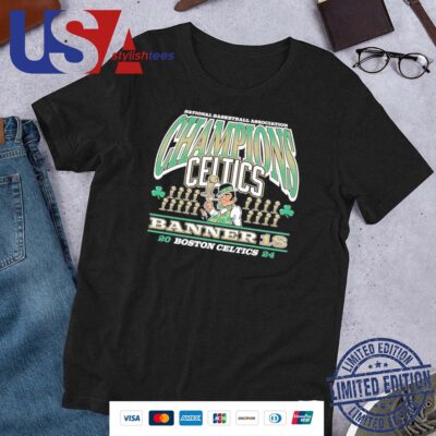 Original National Basketball Association Champions Boston Celtics Banner 18 2024 Shirt