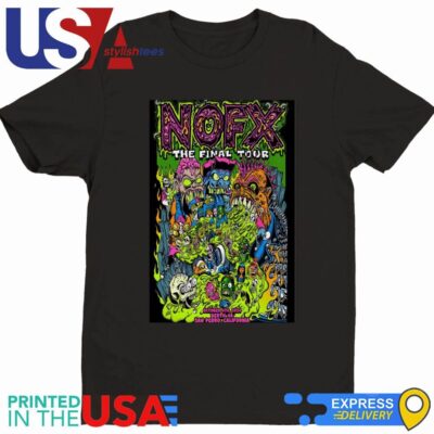 Nofx Final Tour Oct 4 2024 Outer Harbor berth 46 In Los Angeles Event Shirt