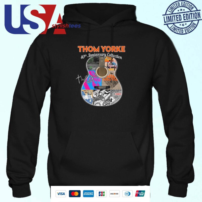 Thom Yorke 40th Anniversary Collection Guitar Signature Hoodie