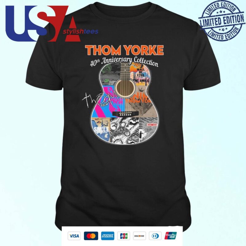 Thom Yorke 40th Anniversary Collection Guitar Signature T-shirt