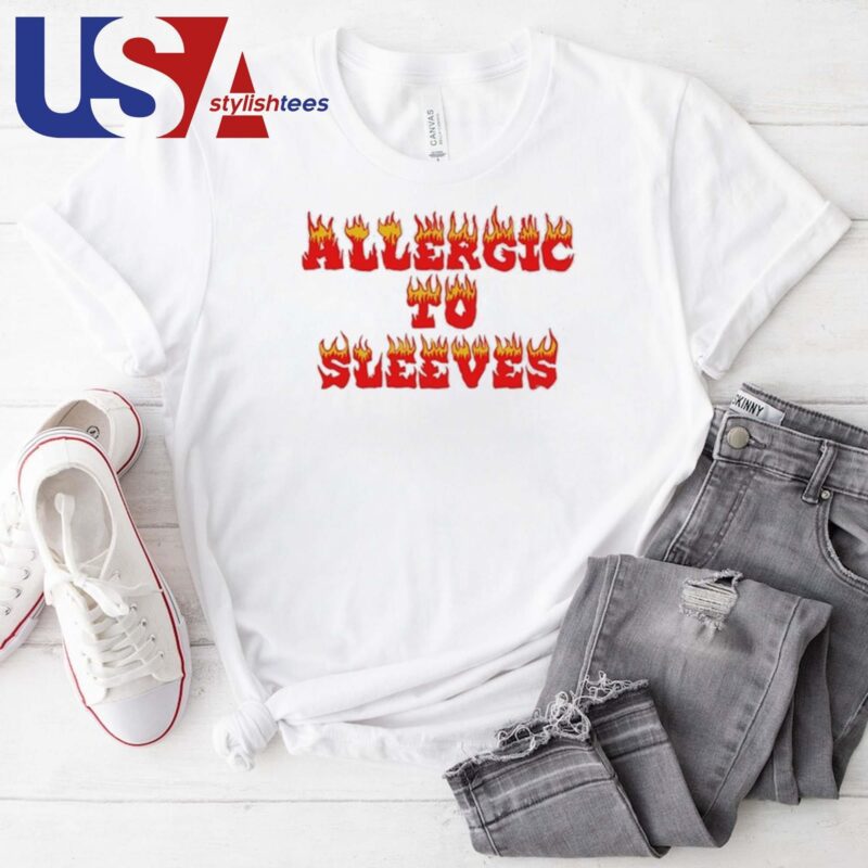 Oat Milk Lady Allergic To Sleeves T-shirt
