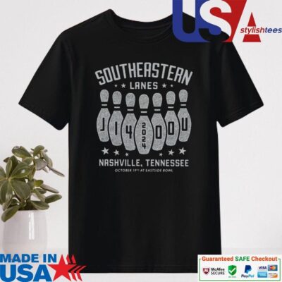 Official Southeastern Lanes At Eastside Bowl On Oct 19 2024 In Nashville TN Shirt