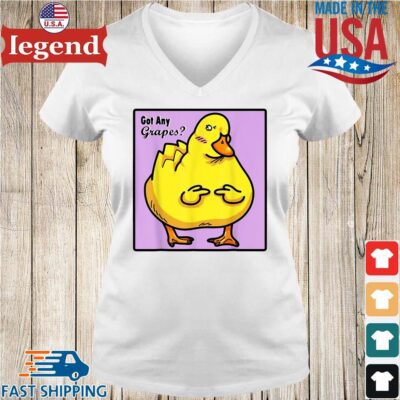 Duck Got Any Grapes Shirt Ladies V-Neck-min