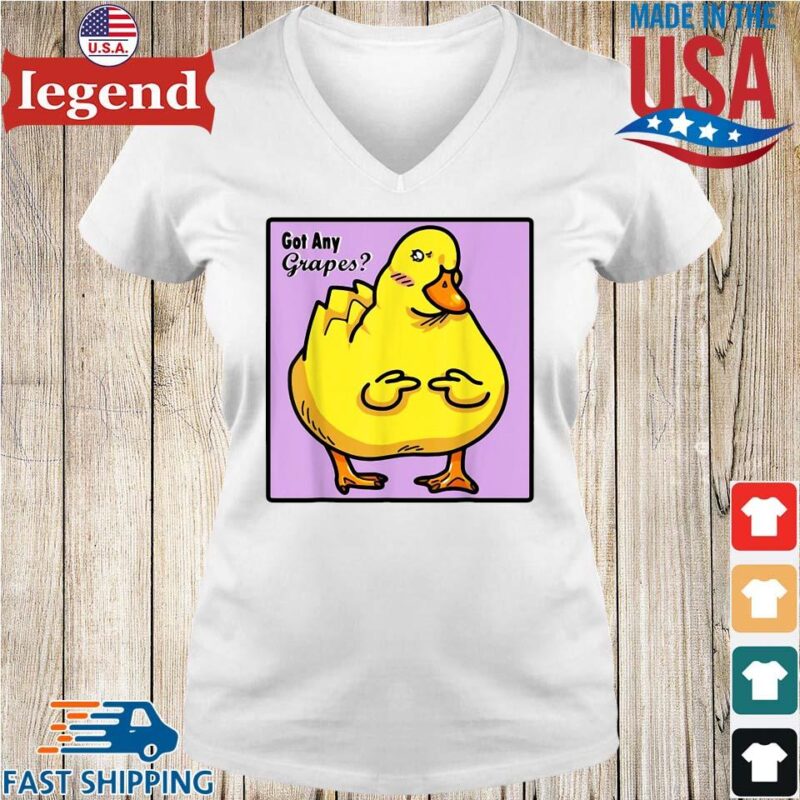 Duck Got Any Grapes Shirt Ladies V-Neck-min