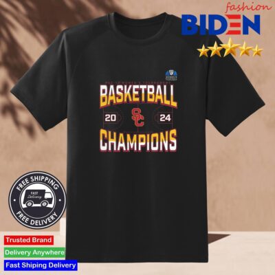 Official USC Trojans 2024 Pac-12 Women's Basketball Conference Tournament Champions Three Pointer Shirt