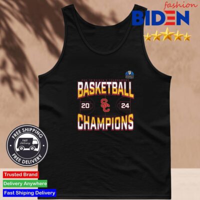 Official USC Trojans 2024 Pac-12 Women's Basketball Conference Tournament Champions Three Pointer Shirt Tank Top Den.jpg