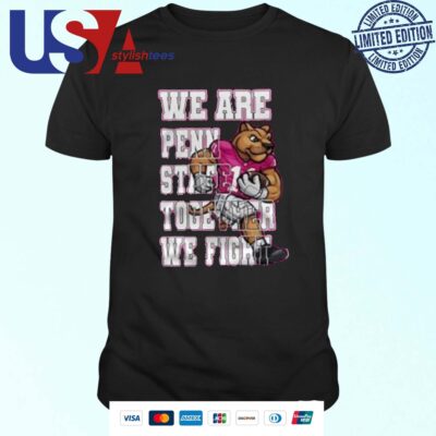 Penn State Nittany Lions Together We Fight Pink T-shirt