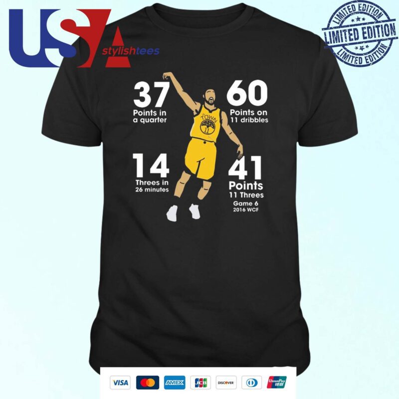 37 Points In A Quarter 60 Points On 11 Dribbles 14 Threes In 26 Minutes 41 T-shirt