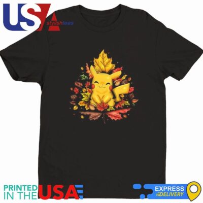 Pikachu Autumn Leaf Shirt