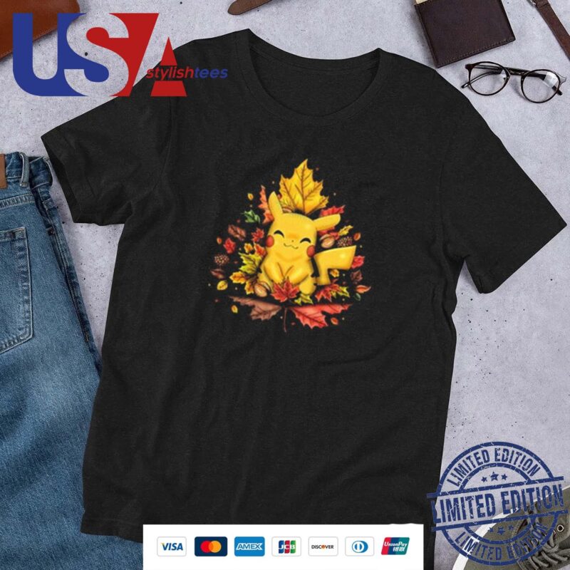 Pikachu Autumn Leaf Shirt