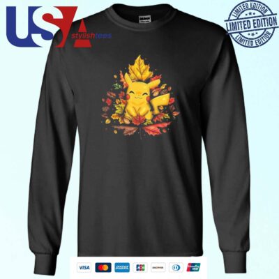 Pikachu Autumn Leaf Sweater