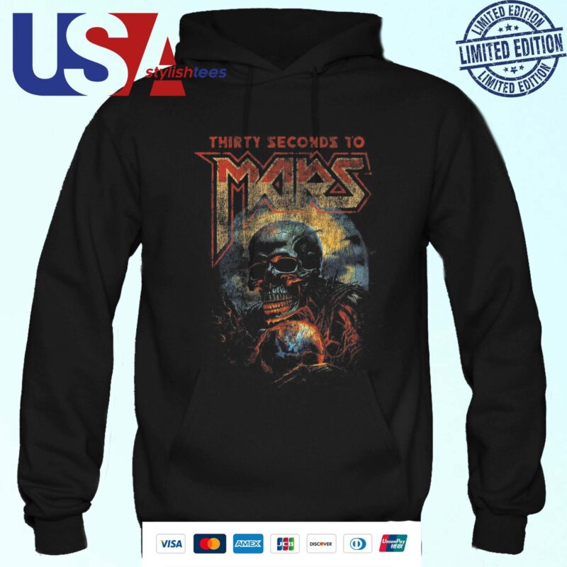 Thirty Seconds To Mars Seasons Tour 2024 Vintage Mars Hoodie