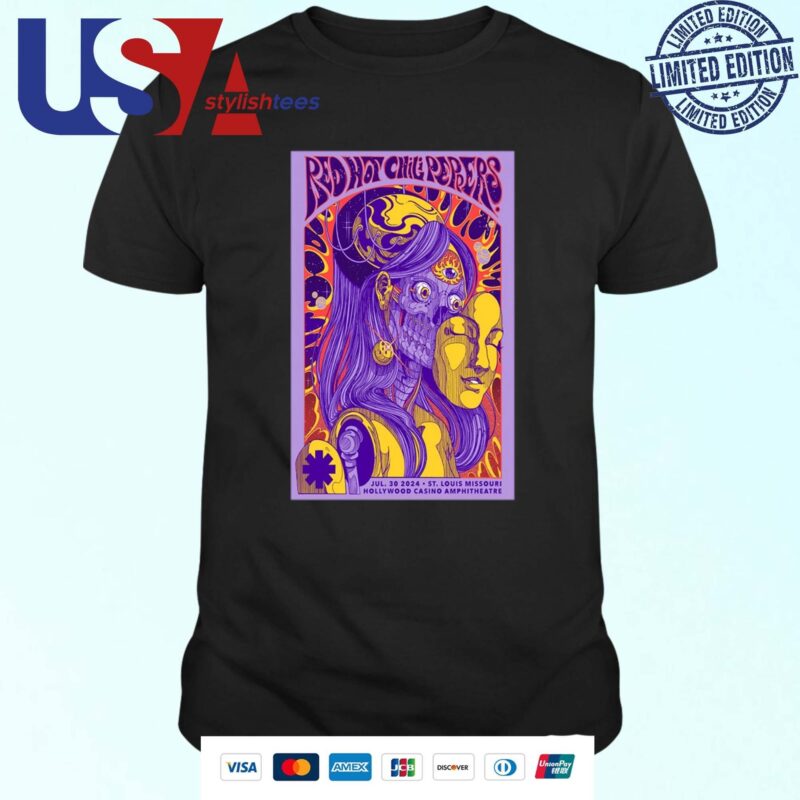 Red Hot Chili Peppers Hollywood Casino Amphitheatre, St. Louis, MO July 30, 2024 T-shirt