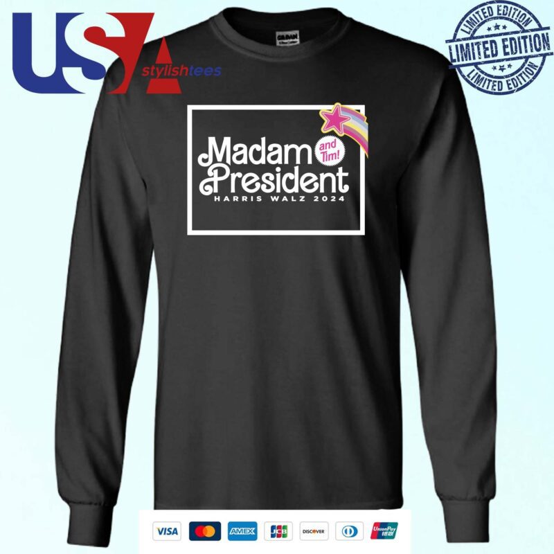 Official Barbie Madam President Harris Walz 2024 And Tim Sweater