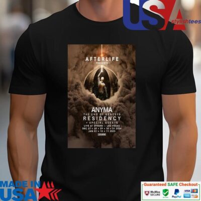 Official Afterlife Presents Anyma Tour Dec 2024 And Jan 2025 Las Vegas, Nevada The End Of Genesys Residency Live At Sphere unisex