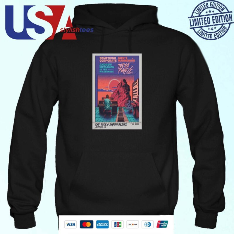 Something Corporate & Jack’s Mannequin And Andrew McMahon Red Rocks Park and Amphitheatre July 23, 2025 Event Hoodie