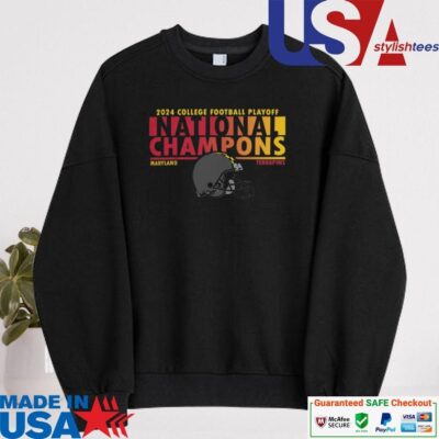 Official Maryland Terrapins College Football Playoff 2024 National Champions Helmet sweater