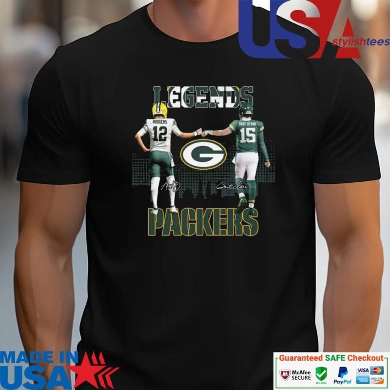 Official Green Bay Packers Legends Aaron Rodgers x Bart Starr Signatures unisex