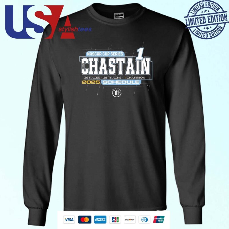 Ross Chastain Checkered Flag Sports 2025 NASCAR Cup Series Schedule Sweater