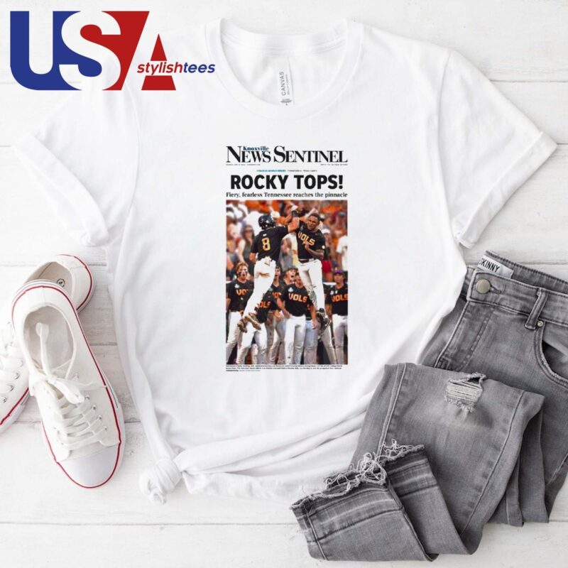 Tennessee Vols 2024 Baseball National Champions News Sentinel T-shirt