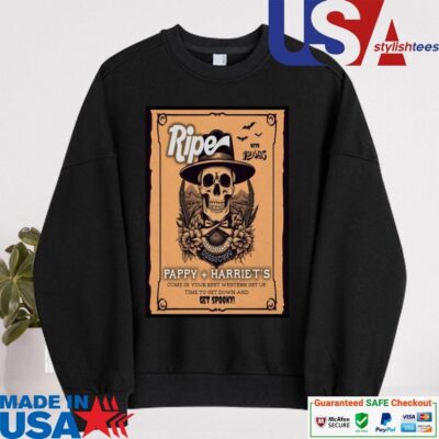 Official Ripe The Band Pappy + Harriet's In Pioneertown CA Oct 31 2024 sweater