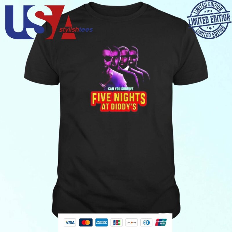 Official Can You Survive Five Nights At Diddy's T-shirt