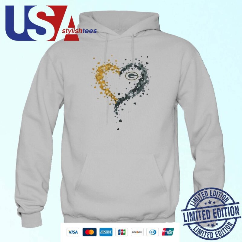 Passion Heart Green Bay Packers 2024 Hoodie