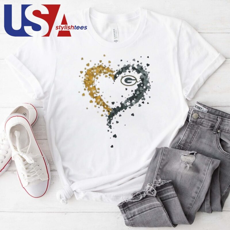 Passion Heart Green Bay Packers 2024 T-shirt