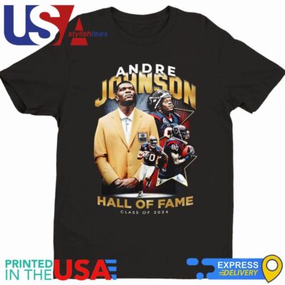 Official Andre Johnson Hall Of Fame Class Of 2024 T-Shirt