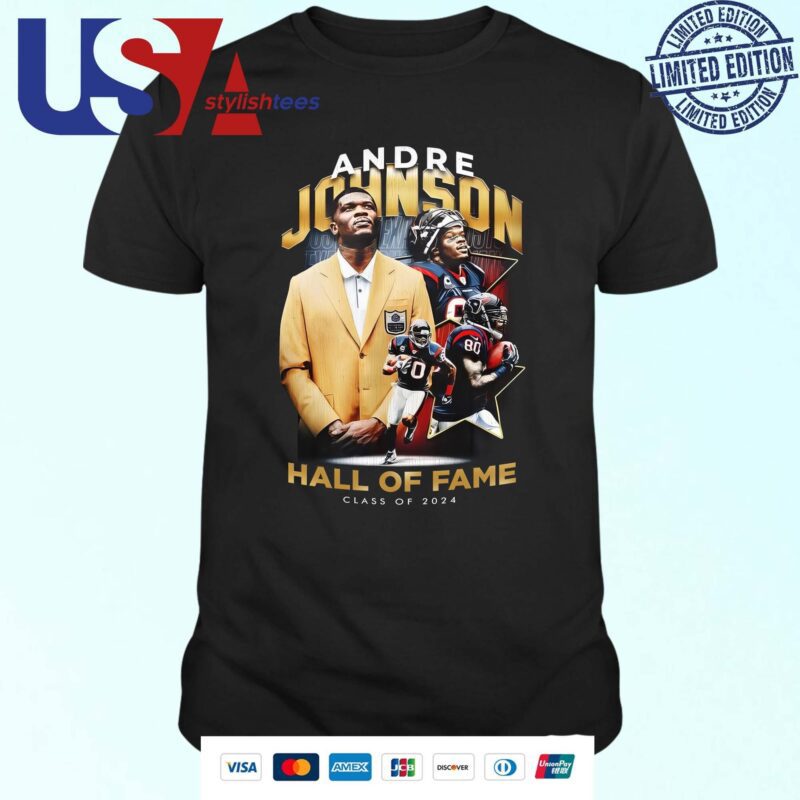 Official Andre Johnson Hall Of Fame Class Of 2024 T-shirt