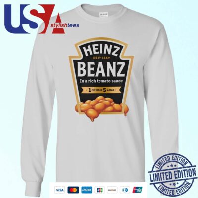 Official Heinz Beanz Est 1869 In A Rich Tomato Sauce 1 Of Your 5 A Day Sweater