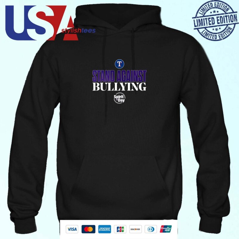 Stand Against Bullying Spirit Day Texas Rangers Hoodie