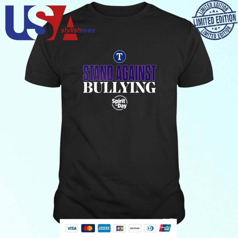 Stand Against Bullying Spirit Day Texas Rangers T-shirt