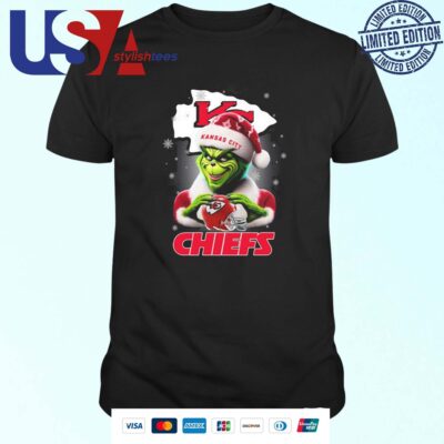 The Santa Grinch Love Kansas City Chiefs NFL Merry Christmas 2024 T-shirt