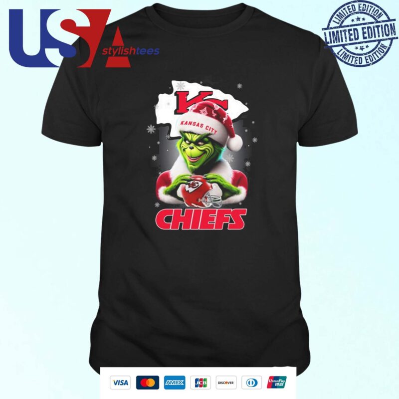 The Santa Grinch Love Kansas City Chiefs NFL Merry Christmas 2024 T-shirt