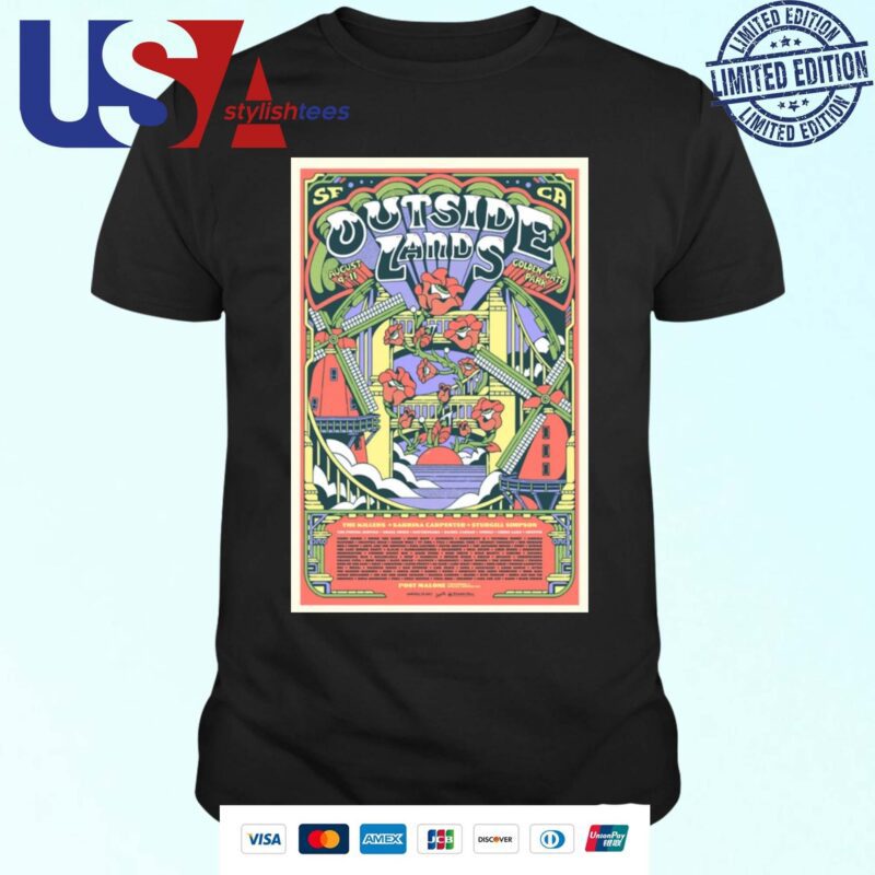 Outside Lands Music Festival San Francisco CA August 9-11 2024 T-shirt