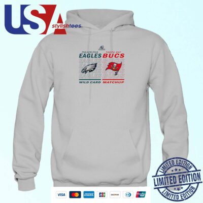 Philadelphia Eagles Vs Tampa Bay Buccaneers Wild Card Matchup Hoodie