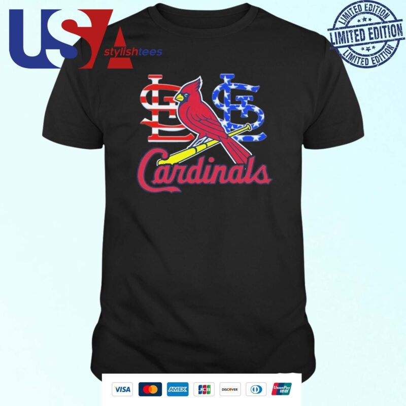 St. Louis Cardinals American Flag Celebrating 4th Of July 2024 T-shirt
