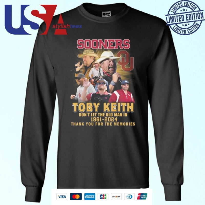 Oklahoma Sooners Toby Keith Don't Let Old Man In Signature Sweater